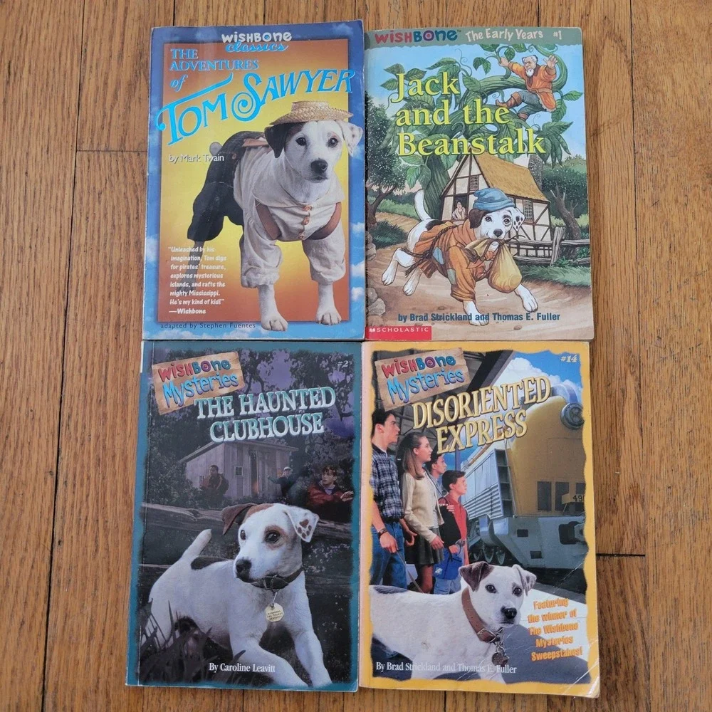 Wishbone Classics Tom Sawyer Jack Beanstalk Paperback‎ Book Kids Gift Literature